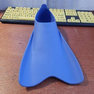 NEW ! Kids Swim Diving Frog Snorkeling Short Fins Blue Sz 35-36/3.5-4.5/ 235CM